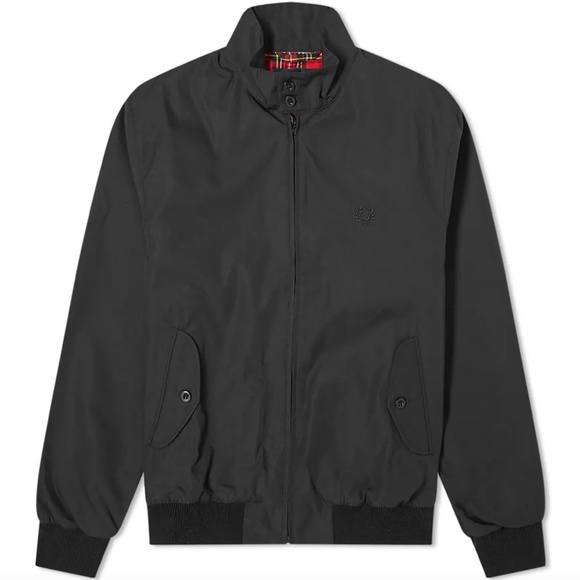 Fred Perry Harrington Jacket in Black J7320 - Size Medium - MSRP $370 - BNWT